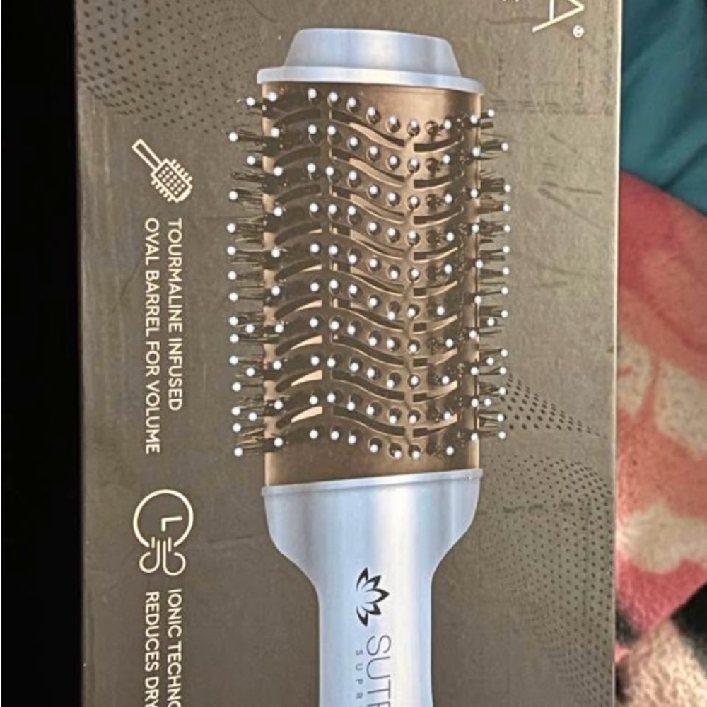 Professional Ionic Hair Brush - Silver